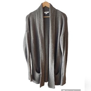 Loft Grey Long Sleeve Cardigan Size XL
